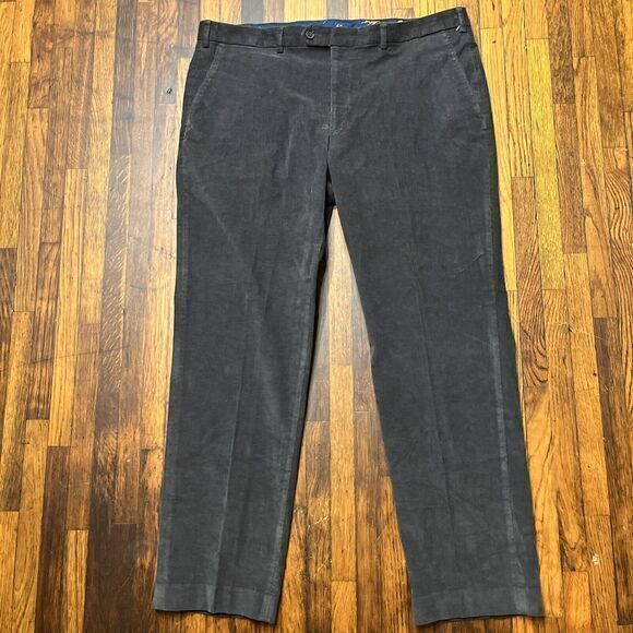 Ralph Lauren Corduroy Pants Brown Mens 38x30 Straight Fit Flat Front Lightweight - Picture 1 of 7